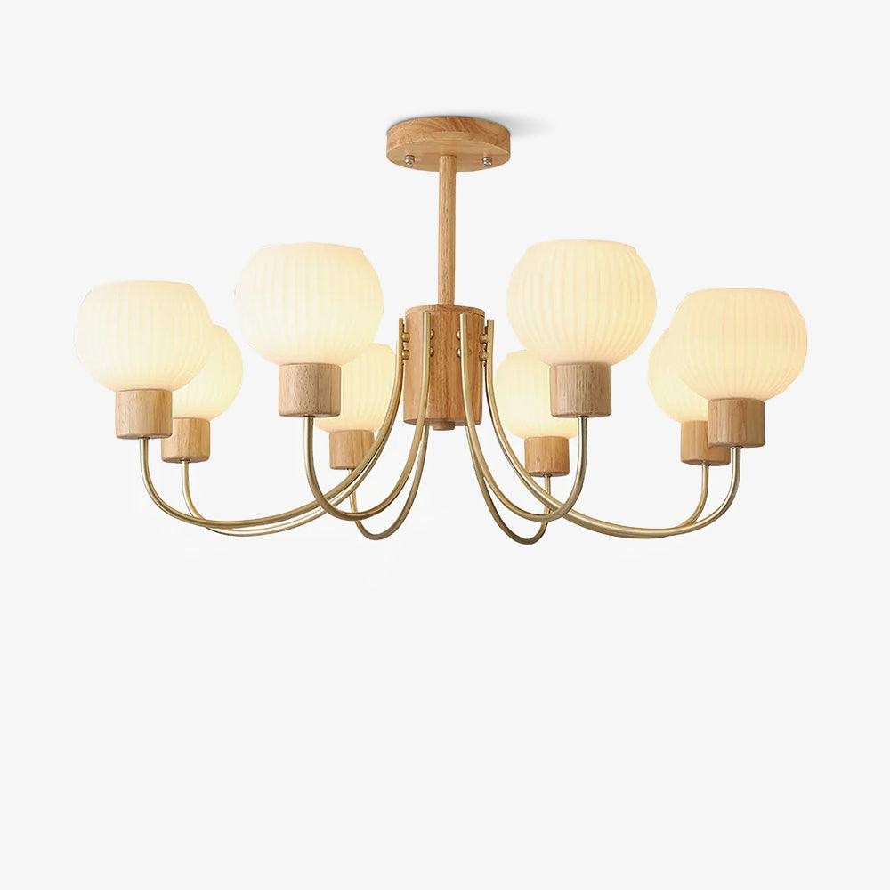 Wabi-sabi Wooden Chandelier K354