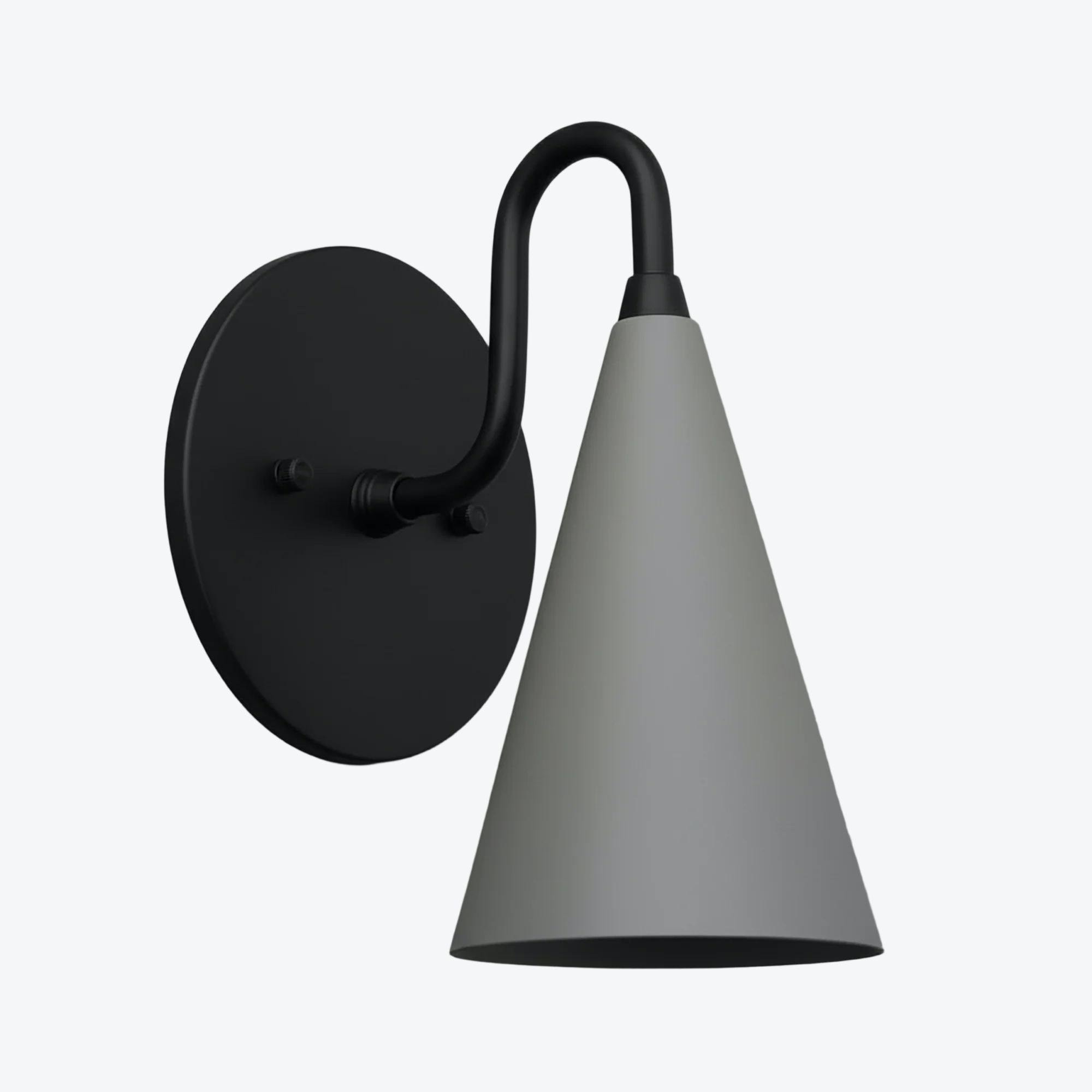 Curva Metal Cone Wall Lamp - Classic Vintage Accent Lighting for Hallway K1736