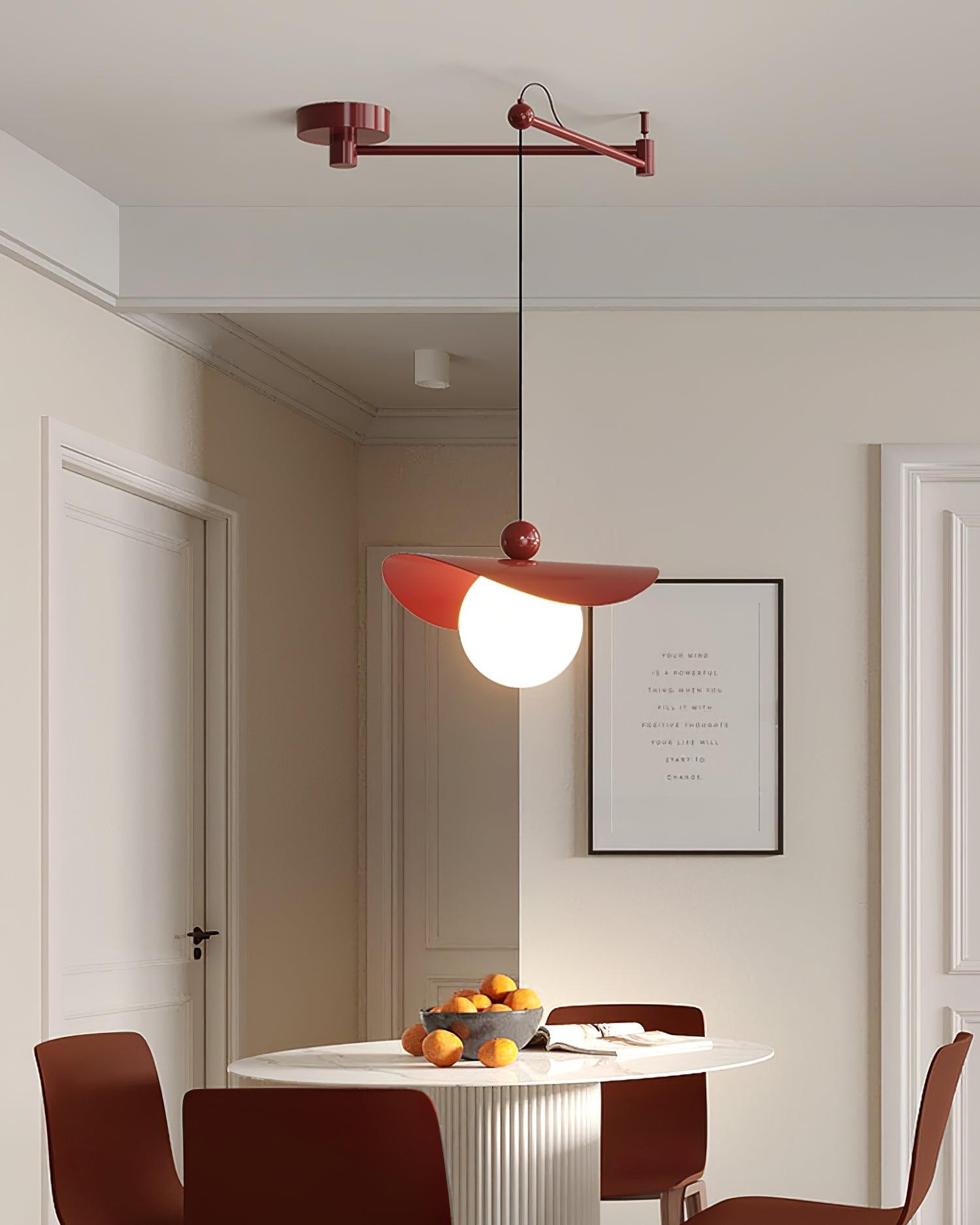 Simple Adjustable Metal Swing Arm Pendant Lamp K826
