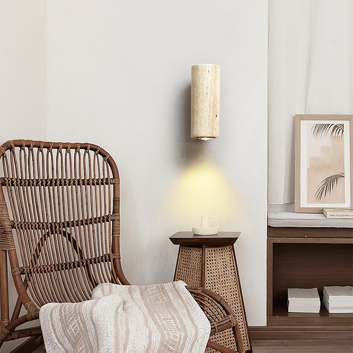 Vintage Marble Travertine Wall Lamp K264