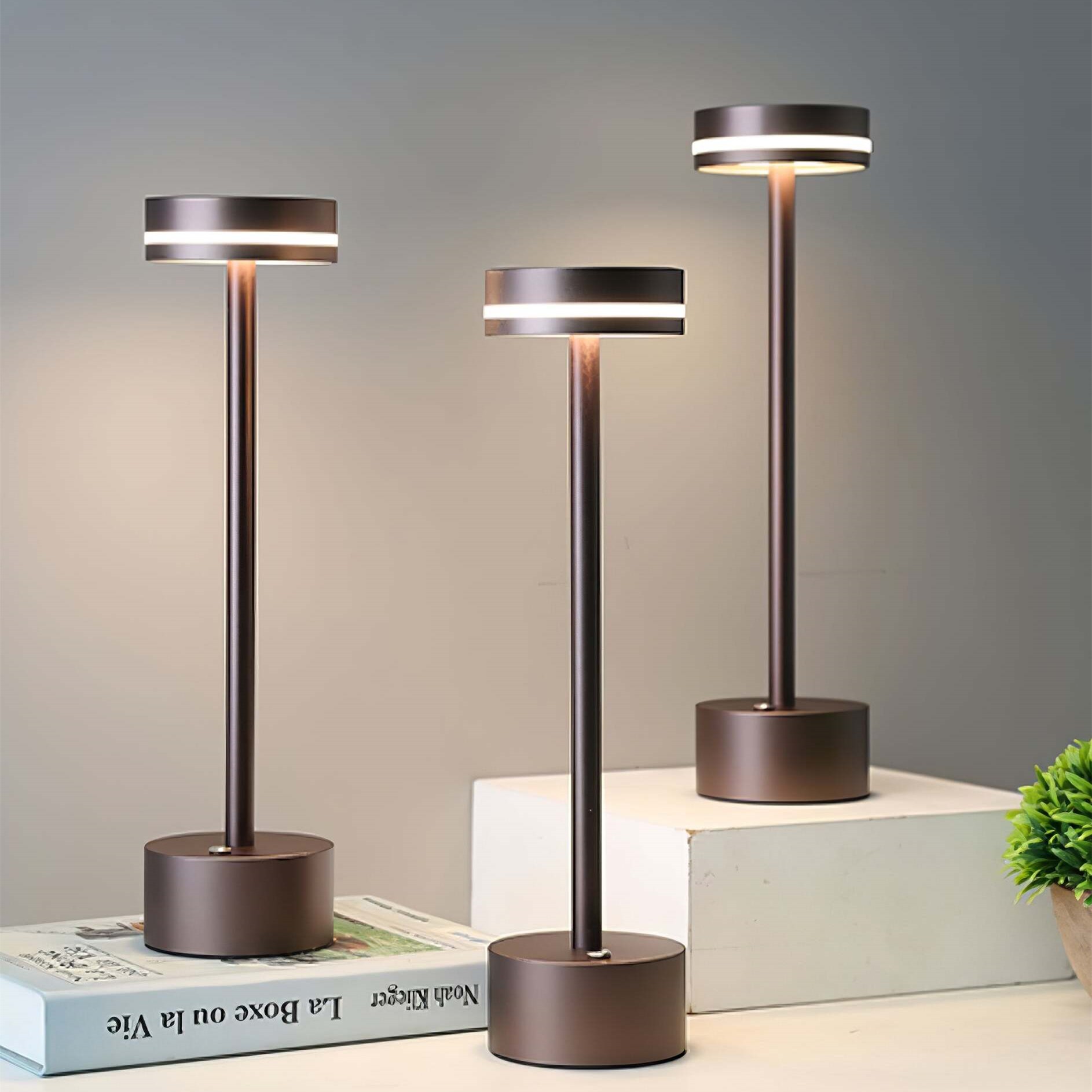 Frisbee Portable Touch Cordless LED Desk Lamp K63