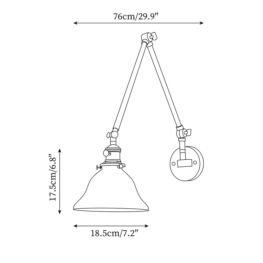 Personalized Green Bell-Shaped Wall Lamp K414