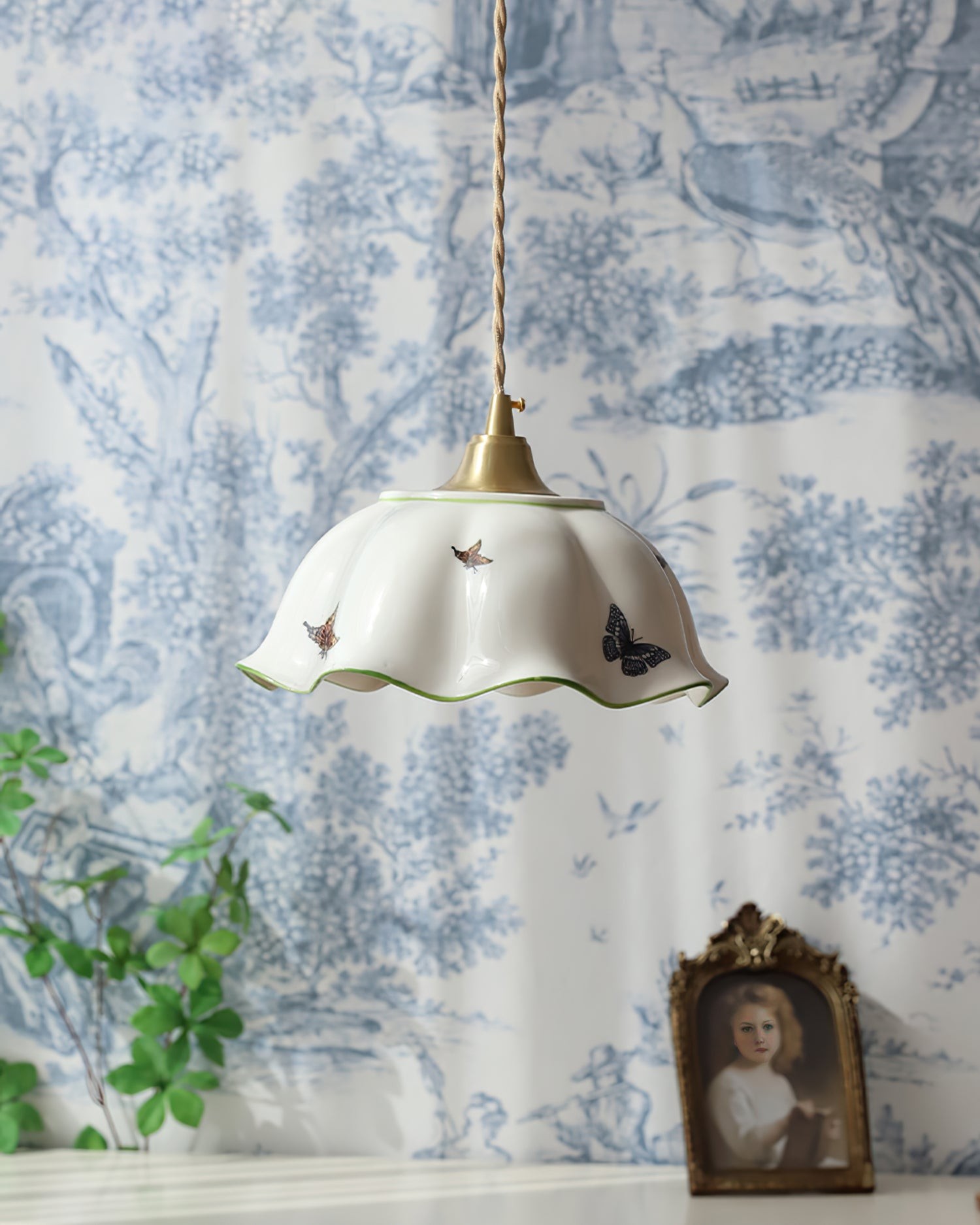 Butterfly Ceramic Pendant Lamp K985