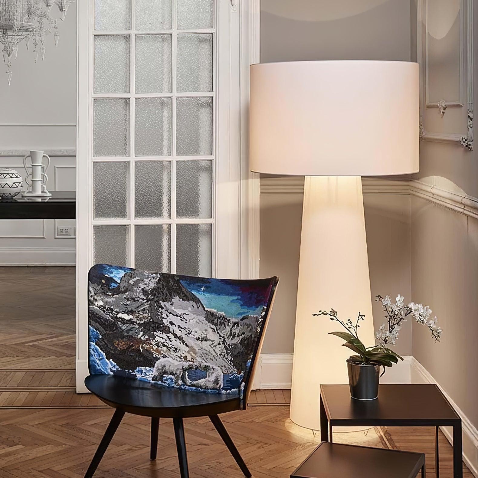 Column Fabric Floor Lamp Suitable For Living Room K328