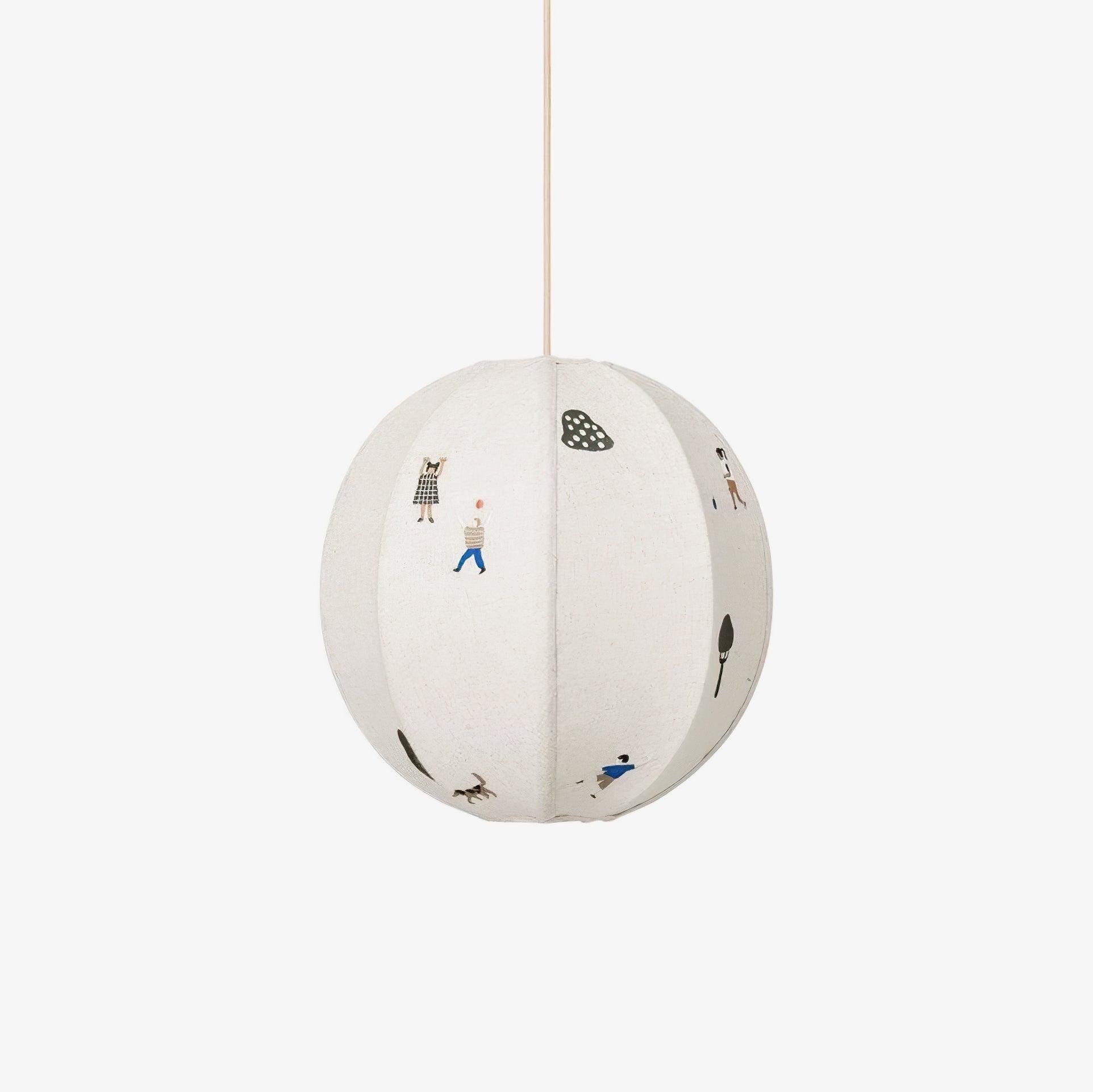Park Embroidered Textile Pendant Lamp K576