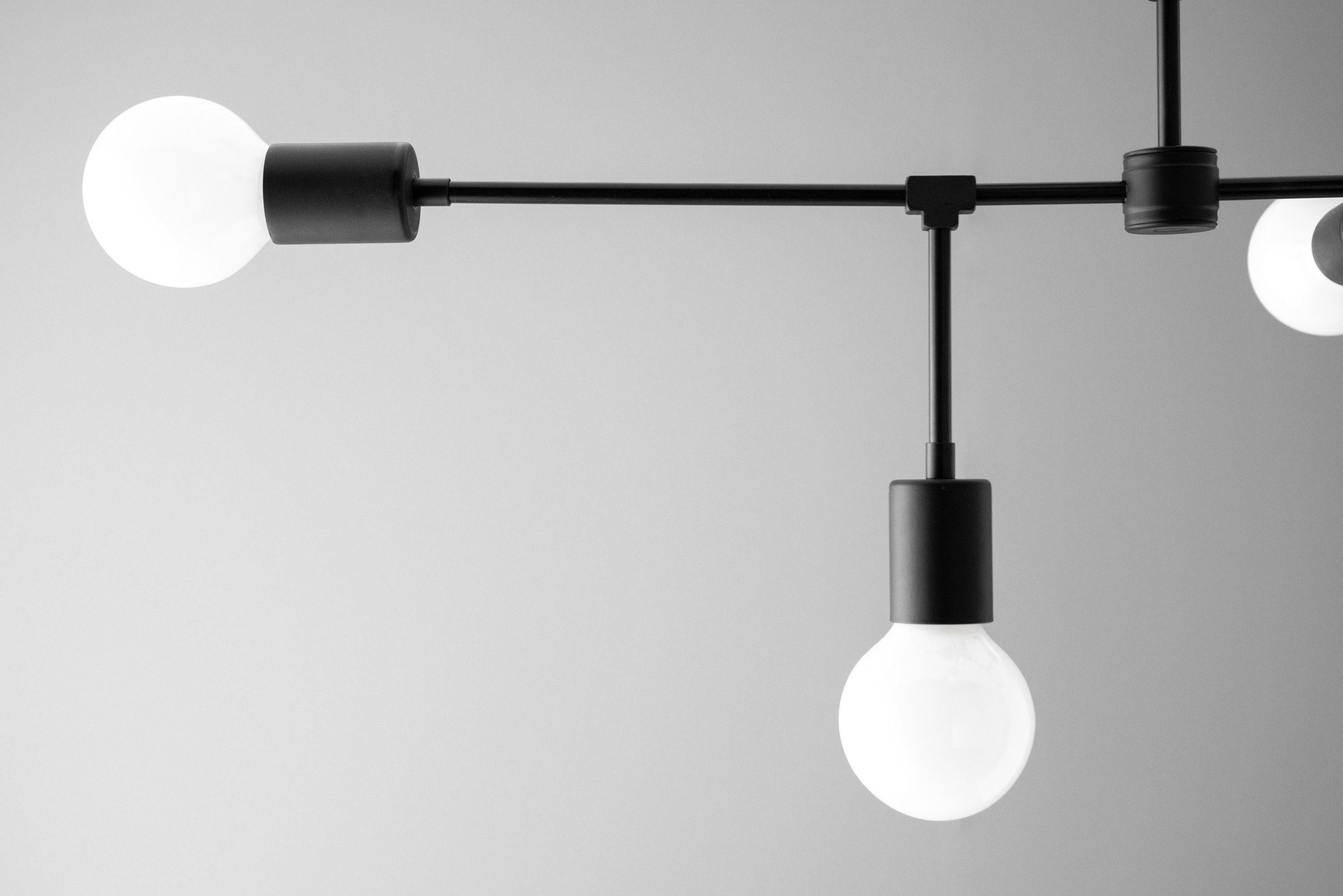 Mobilux Line 5 Light Chandelier - Modern Ceiling Hanging Lamp for Dining Room K1477