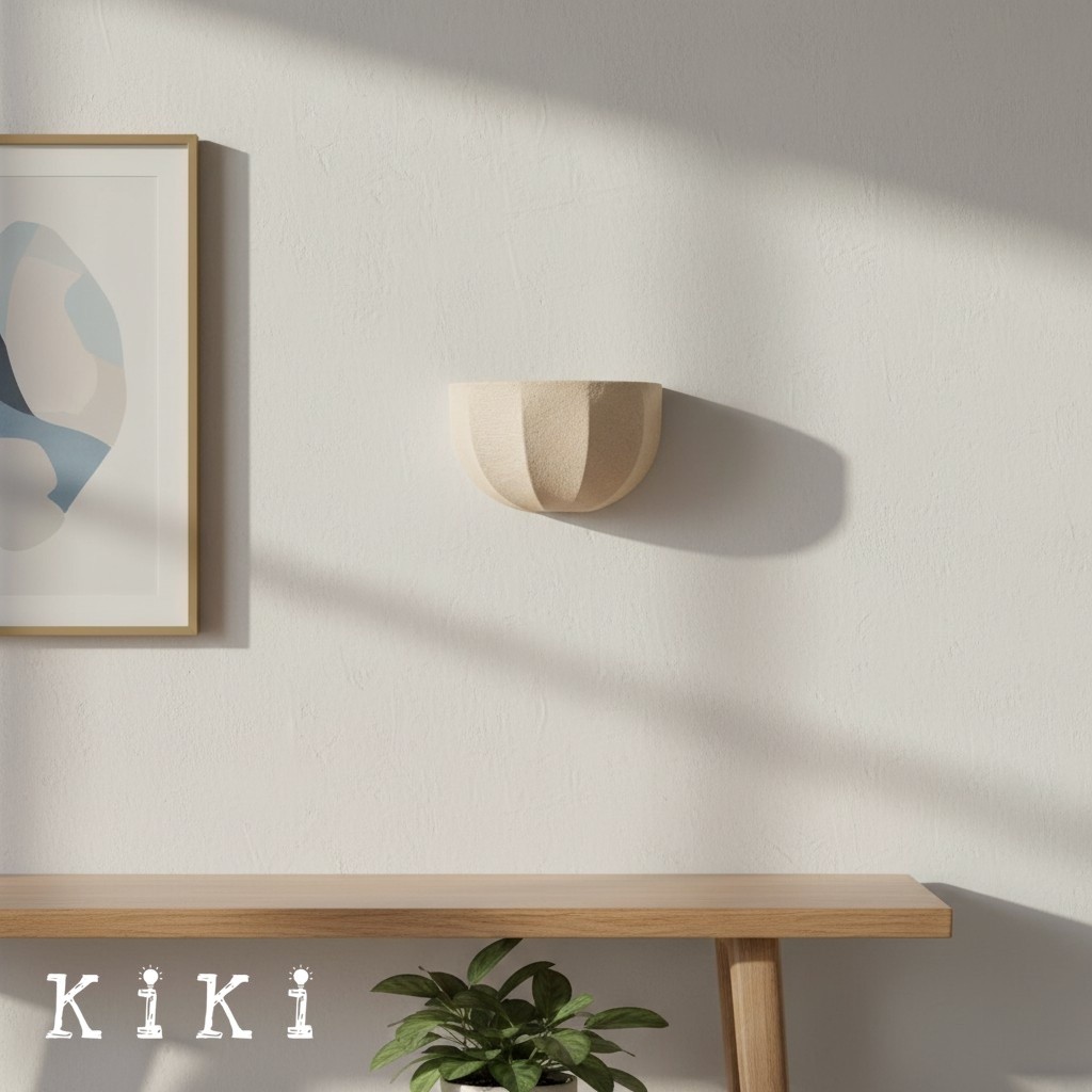 Loomis Elegant Linen Wall Sconce - Art Deco Inspired Wall Light for Living Room Bedroom K2212