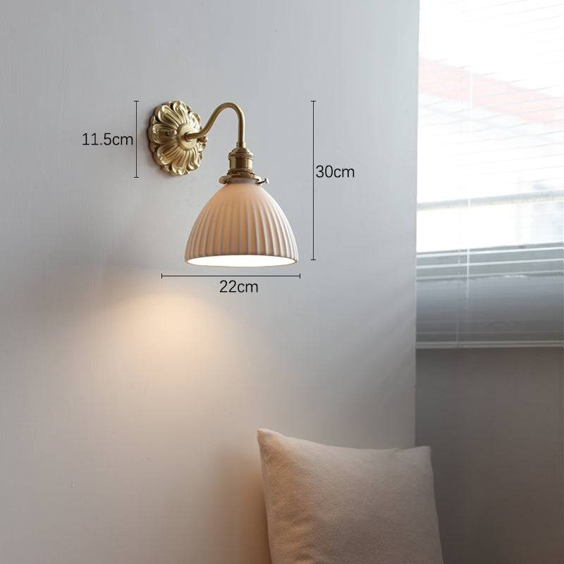 Brass Ceramic Wall Light K1557