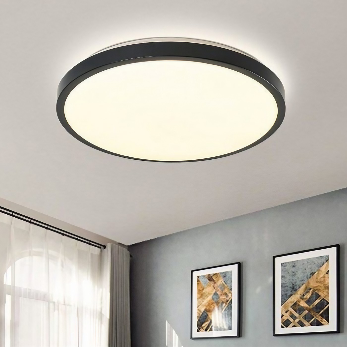 Modern Macaron Disc Flush Mount Ceiling Lamp K781