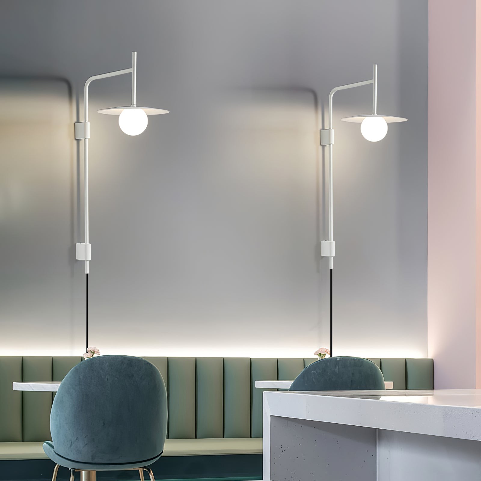 Nordic Swing Arm Wall Lamp for Living Room K839