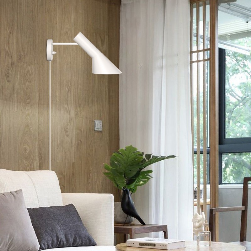 Modern Nordic Metal Wall Lamp - Directional Asymmetrical Sconce for Hallway