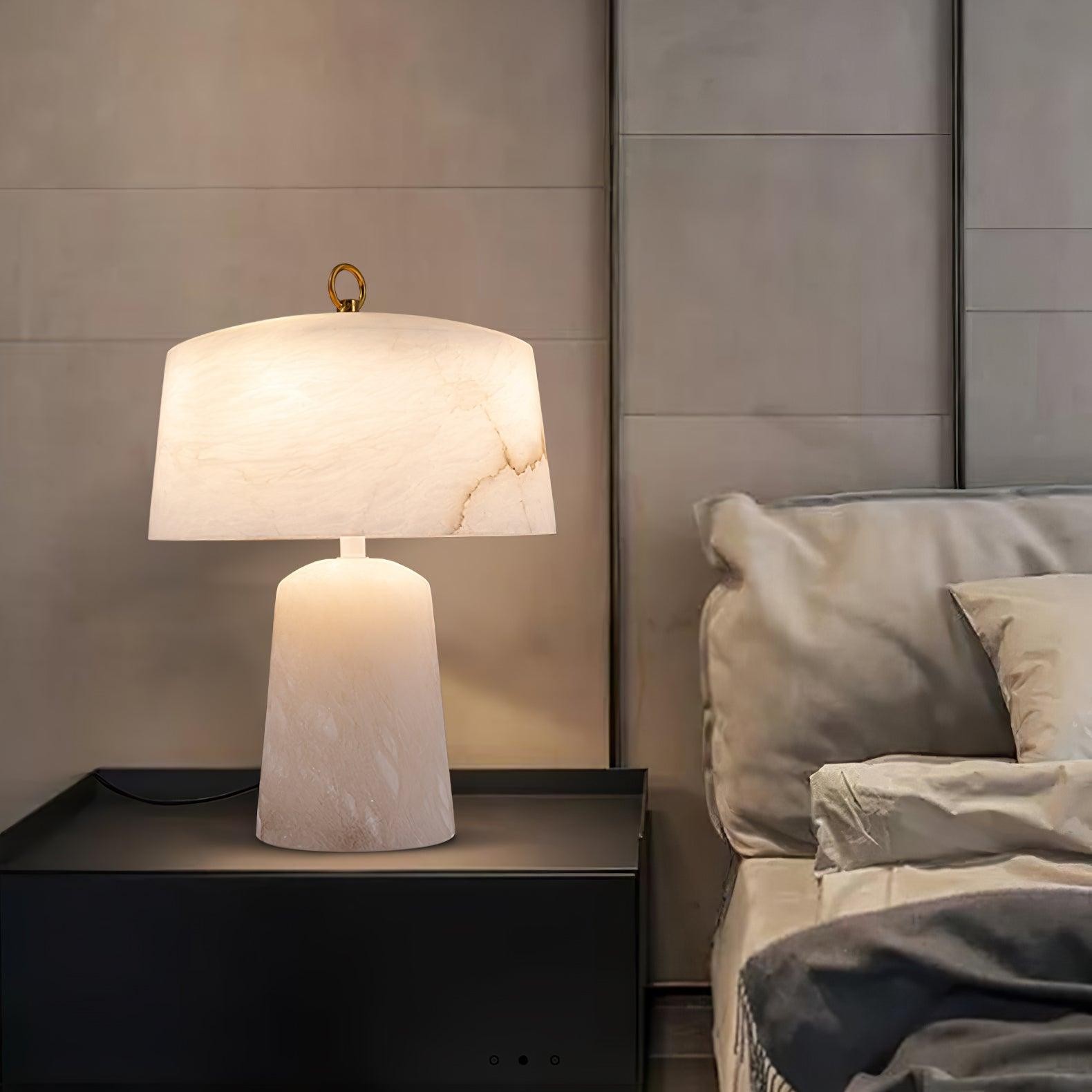 Light Luxury Style Marble Stone Table Lamp K236