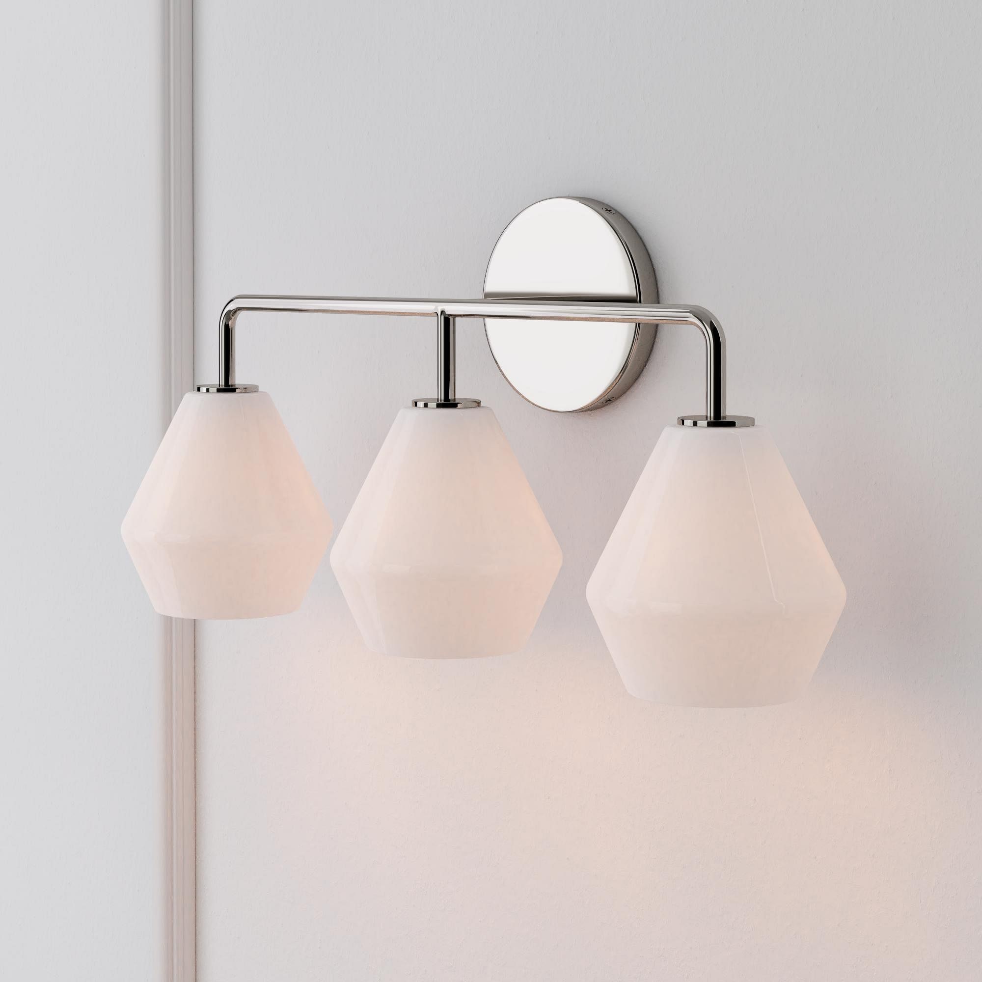 Merin Multi Head Dressing Table Wall Lamp - Metal And Glass Sculptural Lamp K1240
