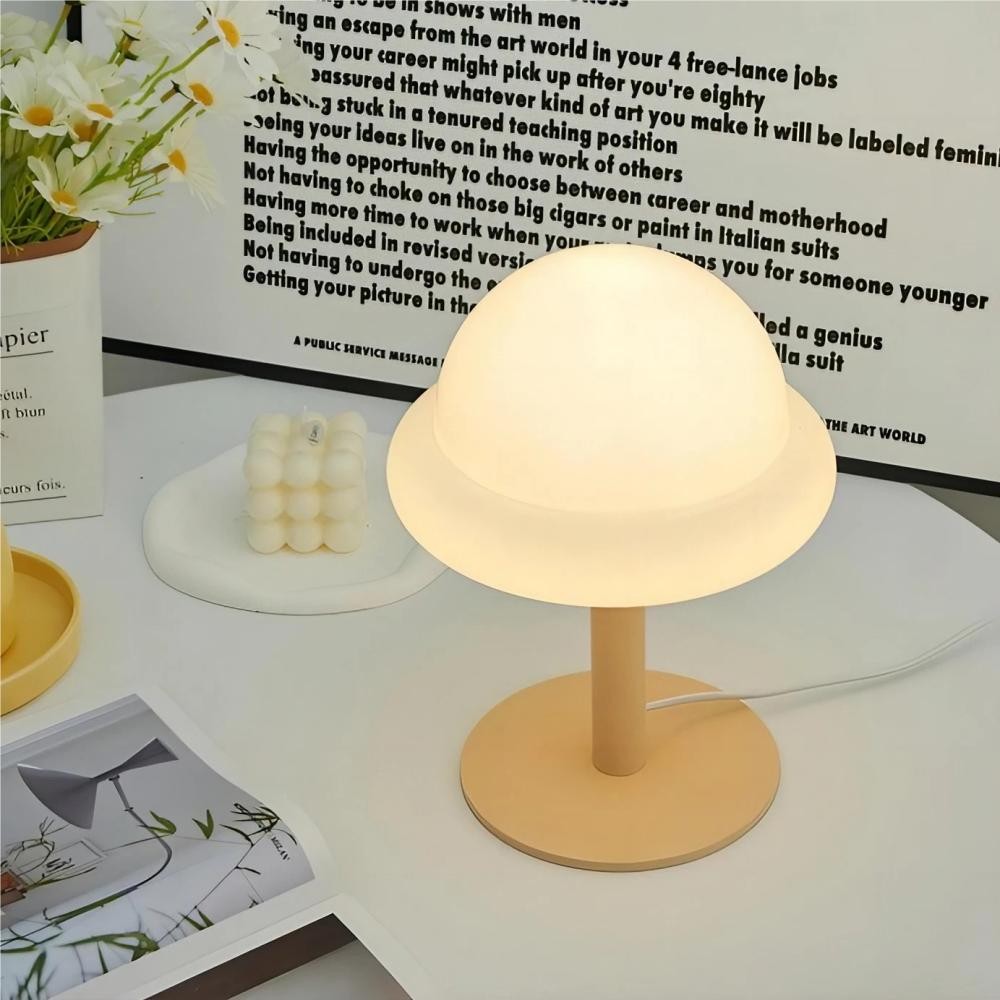 Morandi Bauhaus Mushroom Glass Table Lamp K28
