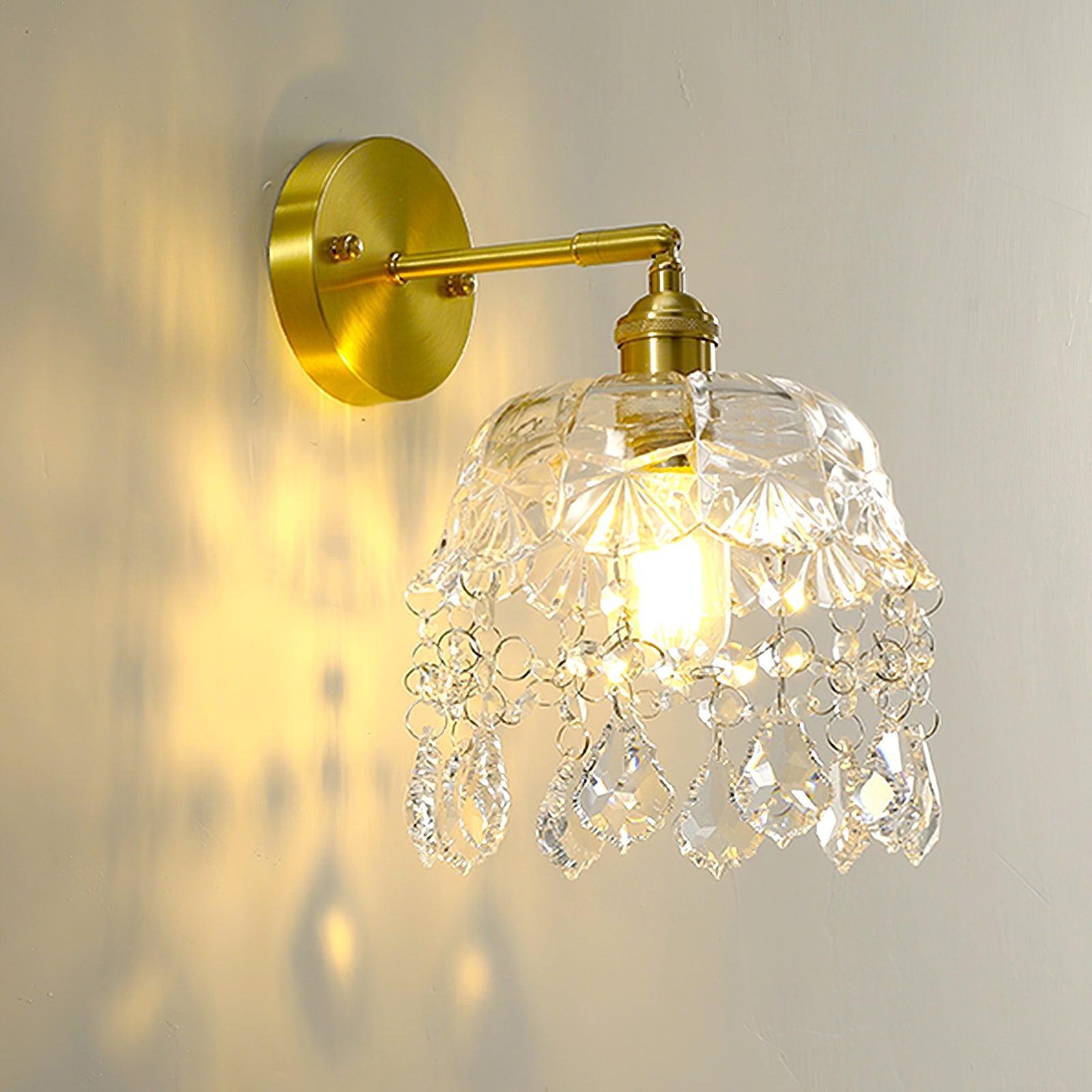 French Crystal Tassel Wall Light K395