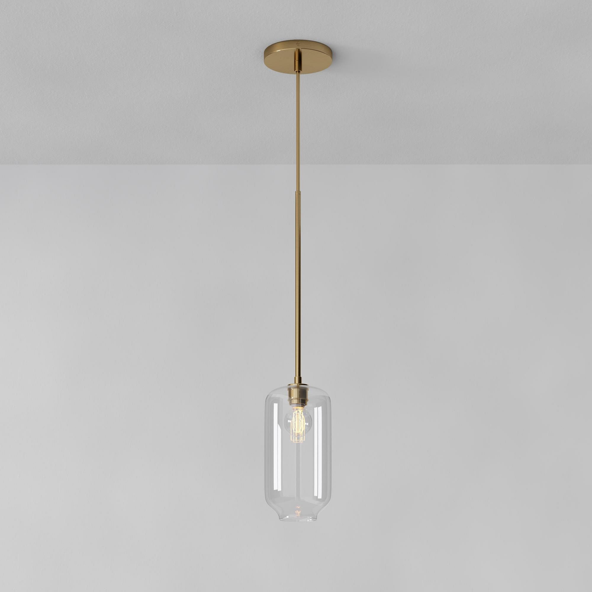 Lumivelle Pebble Pendant Light - Adjustable Glass Shade - Modern Lighting K1403