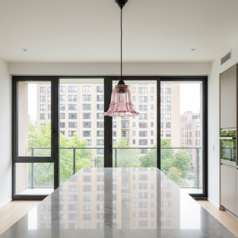 Solmira Classic Glass Pendant Light - Decorative Easy Fit Pendant Lamp for Lounge and Entryway K2322