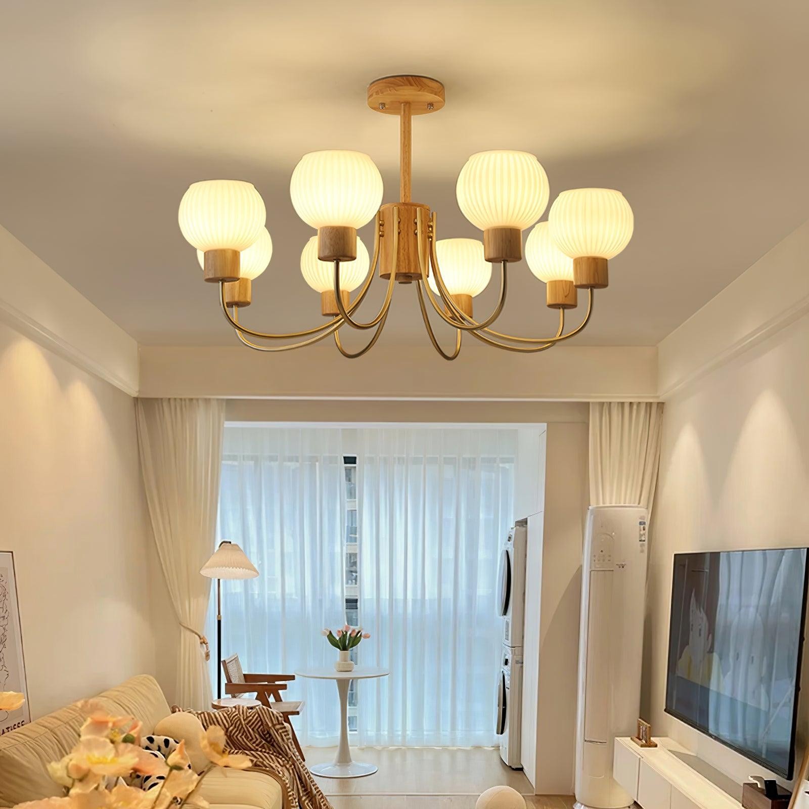 Wabi-sabi Wooden Chandelier K354