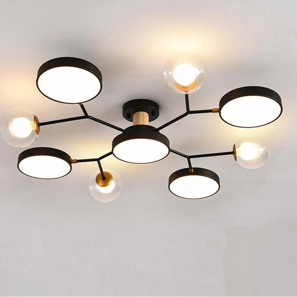 Nordic Multi Heads Branch Ceiling Light For Bedroom K936