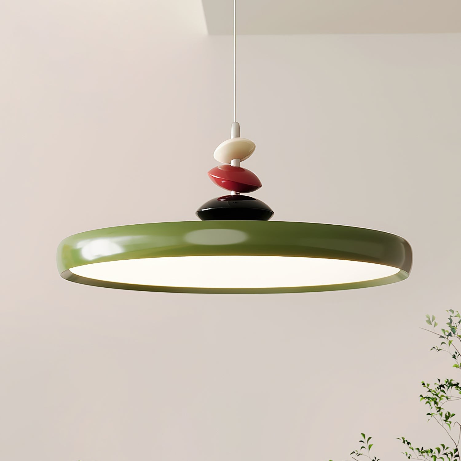 Swing Arm Stone Pendant Light K683