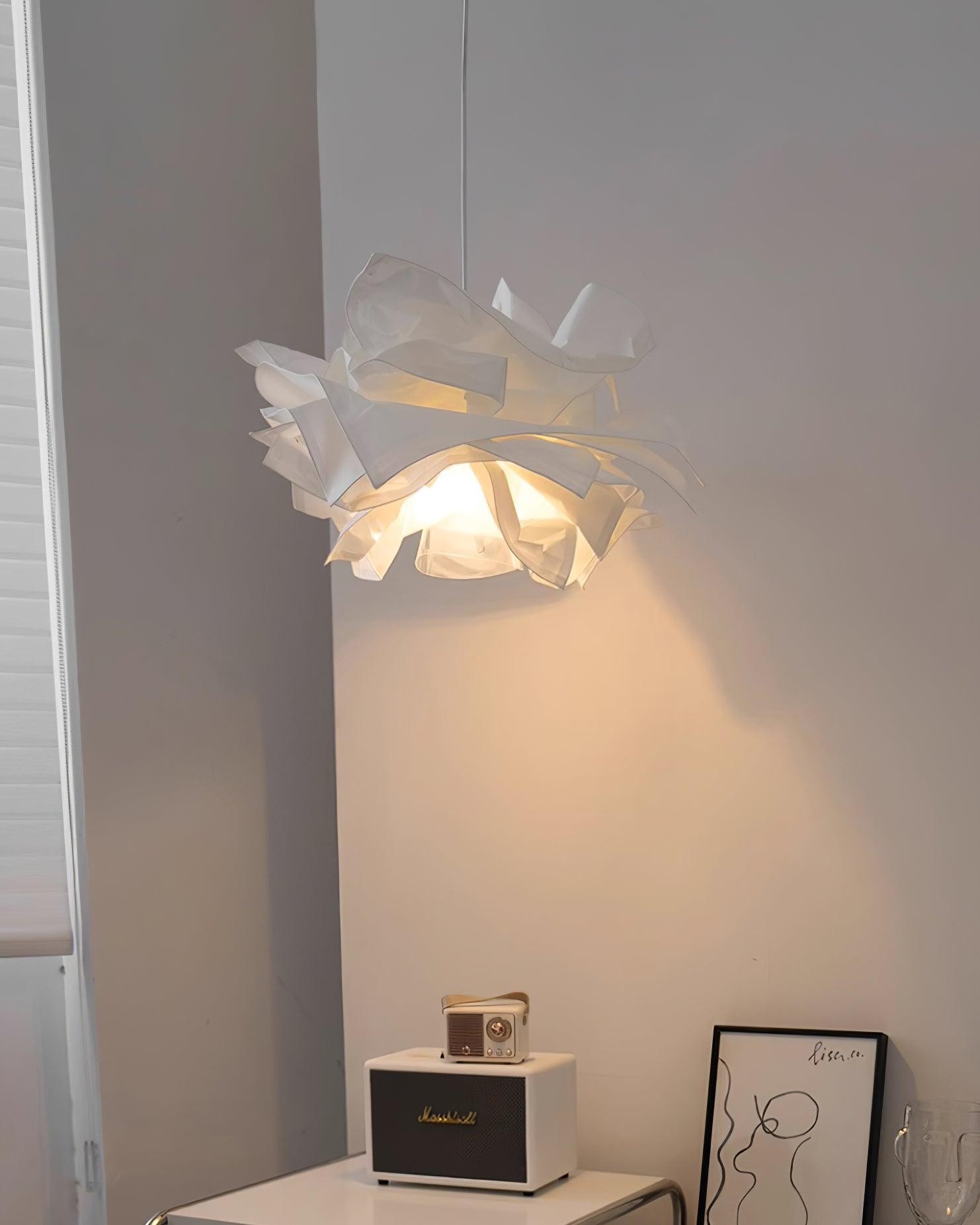 Modern Cream Paper Pendant Lamp K574
