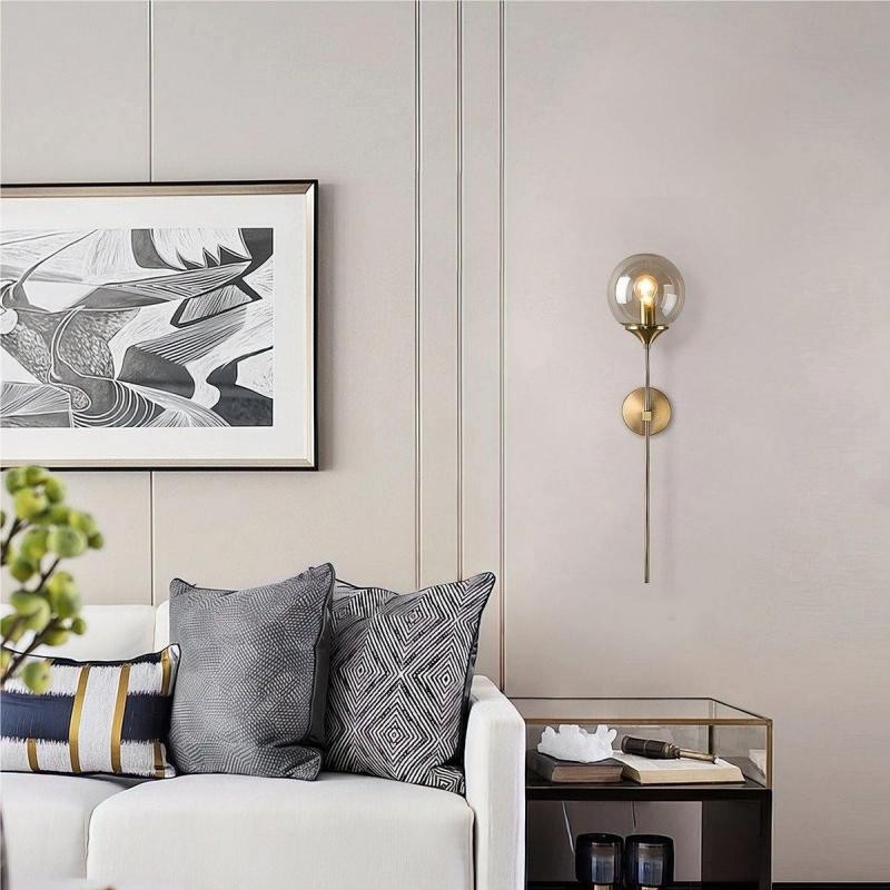 Modern Minimalist Glass Ball Wall Light K26