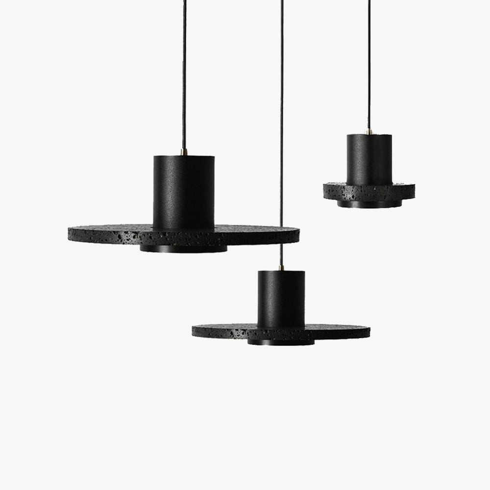 Retro Black Hole Stone Pendant Lamp K887