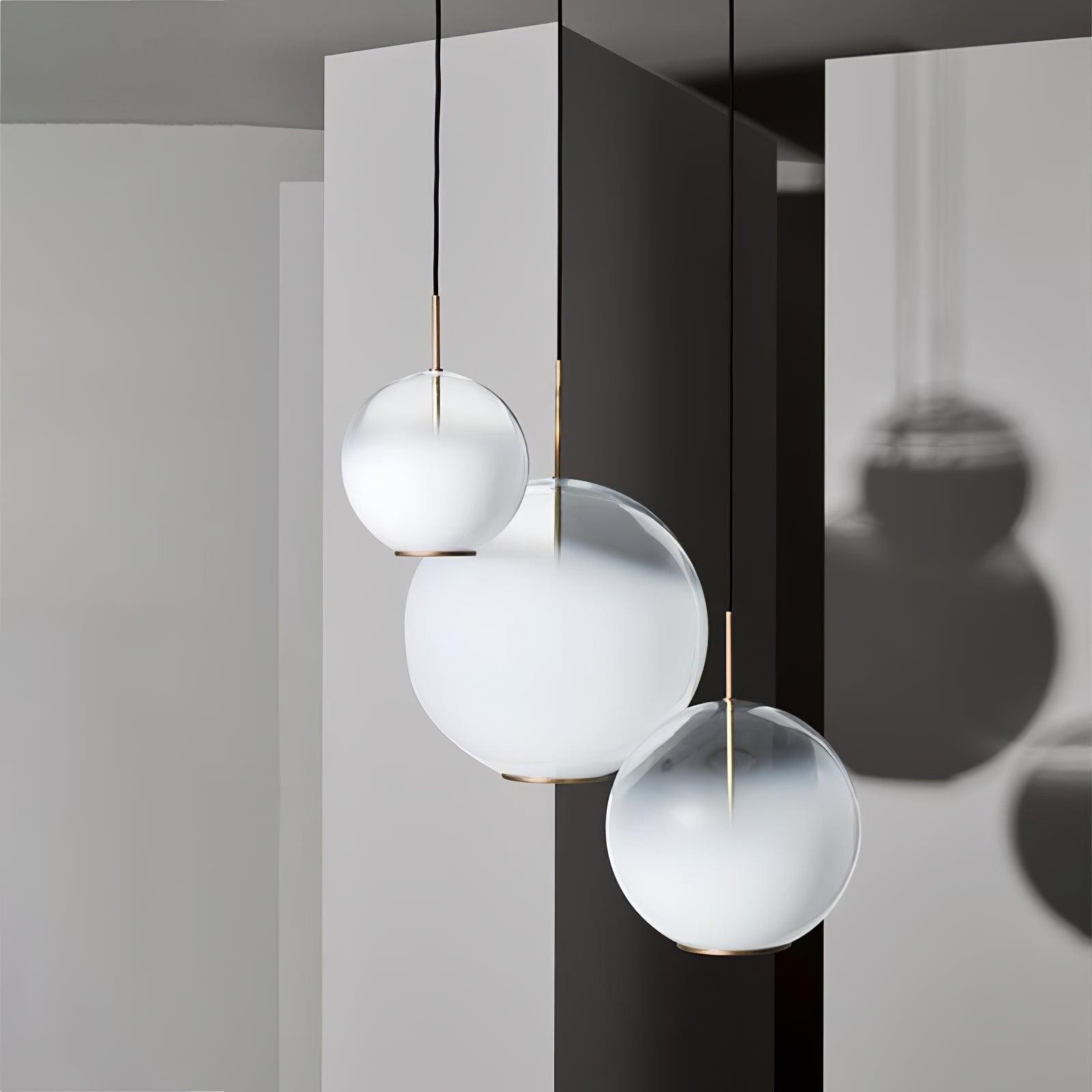 Simple Sphere Drop Gradient Glass Pendant Light K702