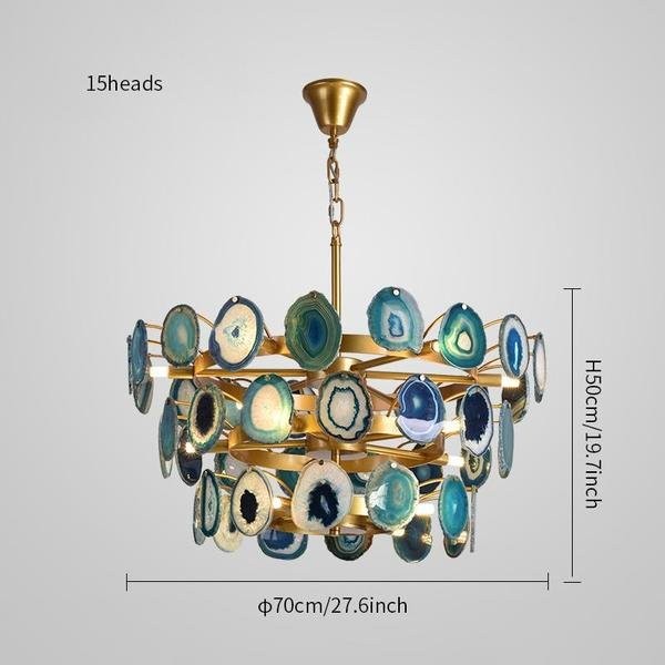 Slice Agate Chandelier/ Tower
