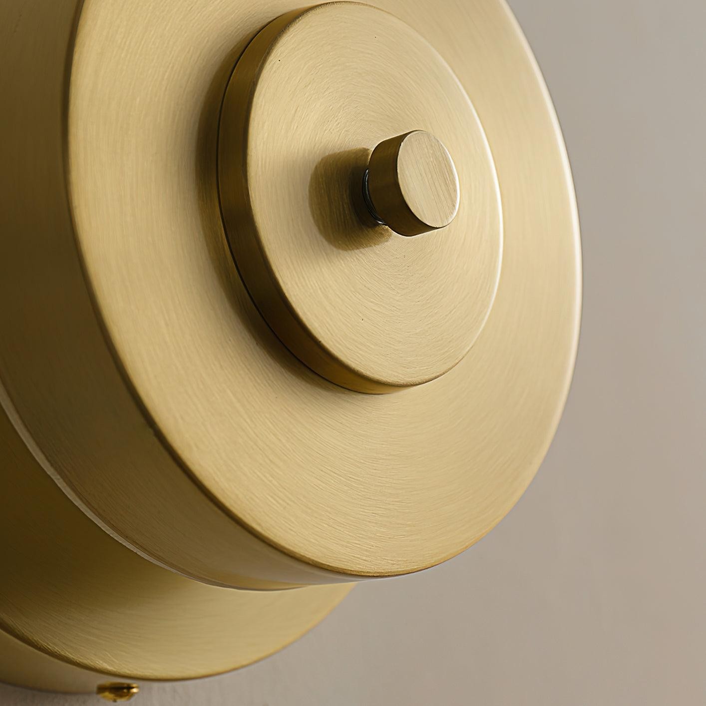 Postmodern Brass Glass Wall Lamp K618