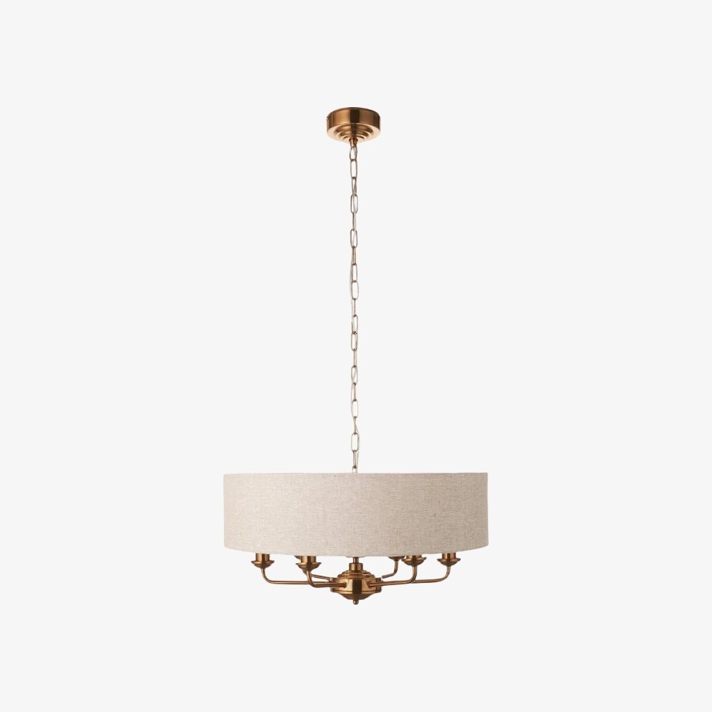 Tela Fabric Shade Pendant Style - Timeless Pendant Light for Dining Table K2216
