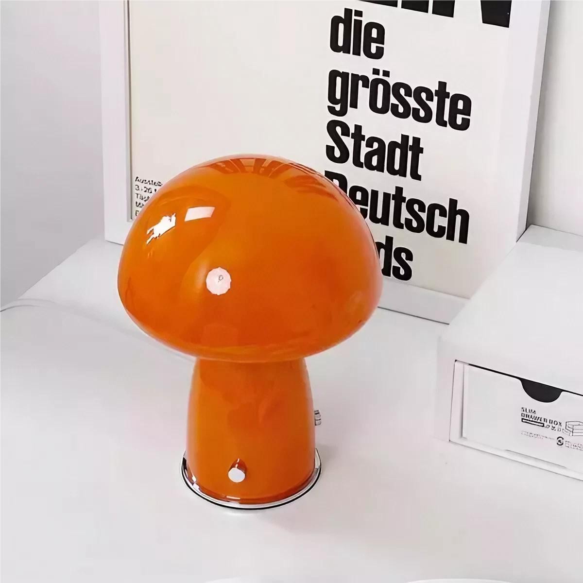 Modern Bauhaus Glass Mushroom Table Lamp K60