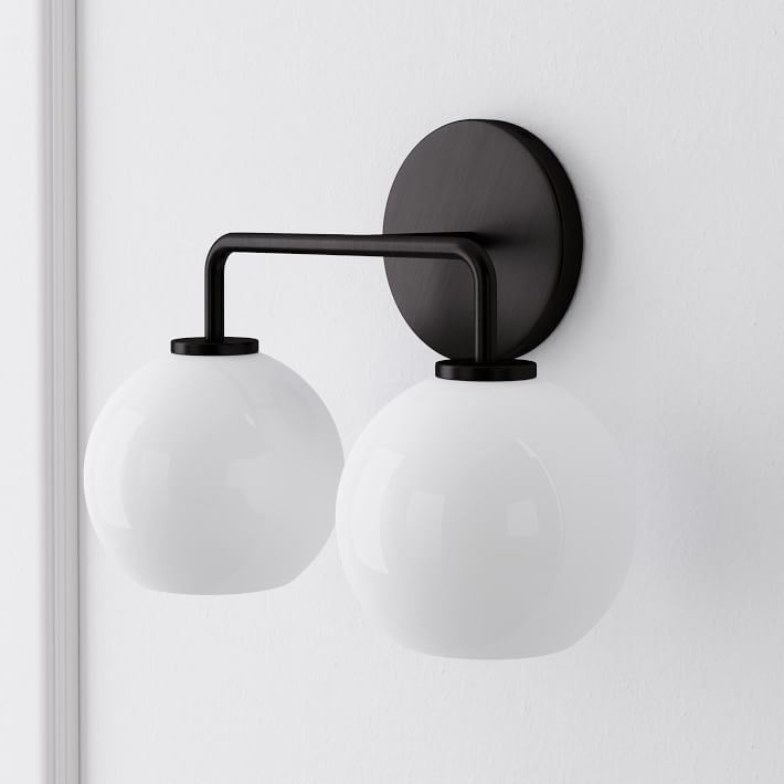 Selvion Artistic Globe Sconce Light - Handcrafted Glass Sculptural Wall Fixture K1158