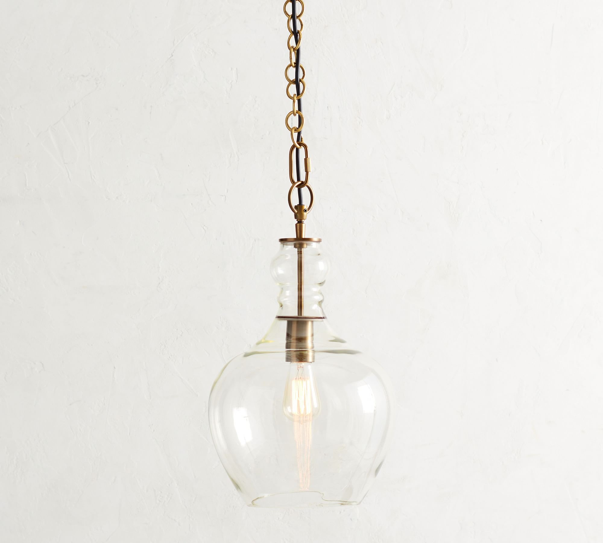 Lawson Glass Pendant Light - Recycled & Milk Glass with Bronze Accent K1342