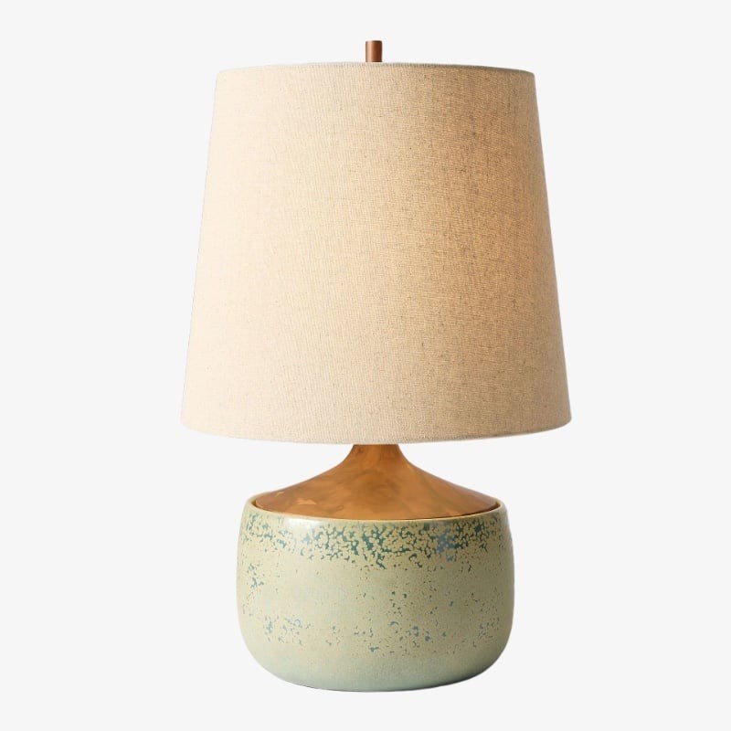 Avero Organic Textured Table Lamp - Decorative Clay Table Light for Interior Spaces K2062