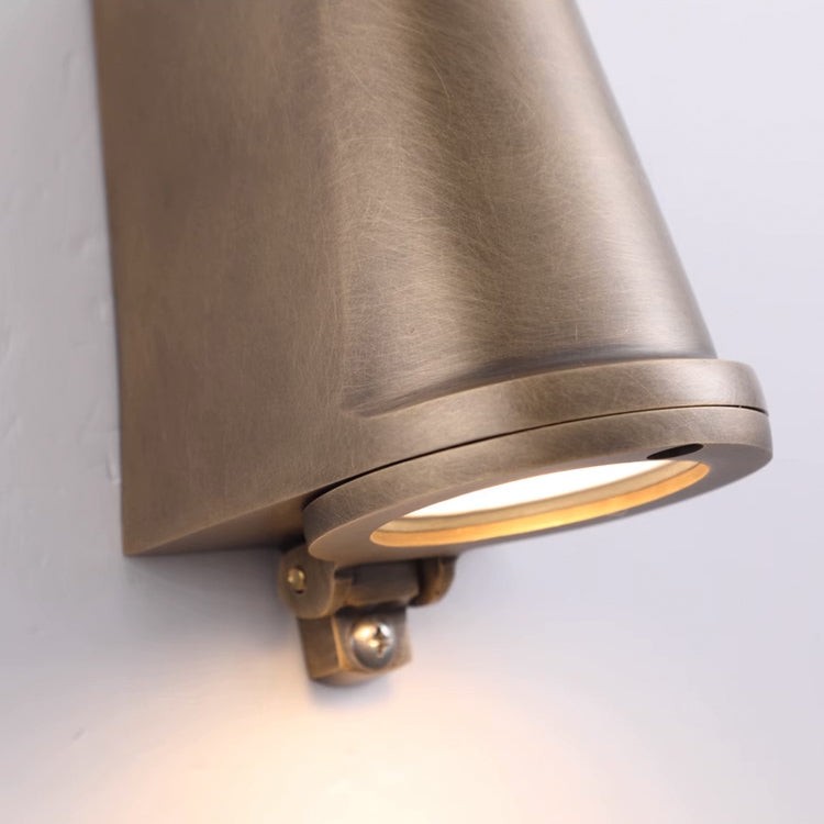 Rustic Brass Weather Proof Outdoor Wall Lamp K898