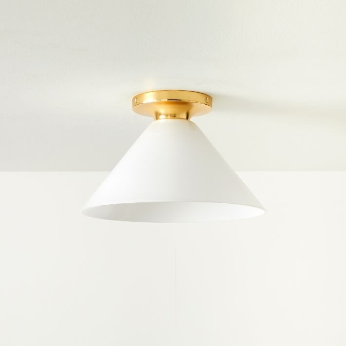 Conica Cone Flush Mount – Glass Ceiling Light for Modern Spaces K1396