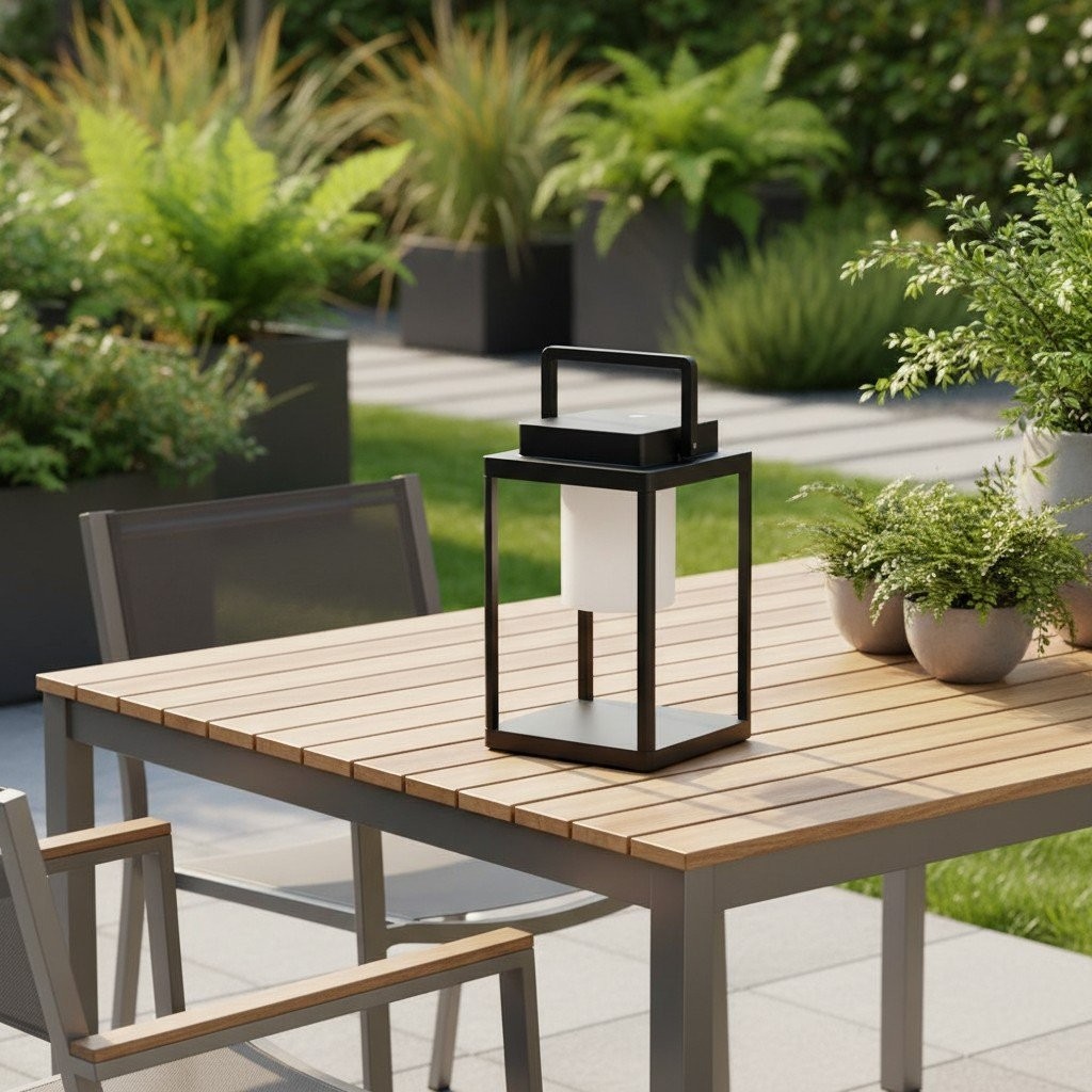 Veltor Portable Rechargeable Table Lamp - Modern Metal for Outdoor K1788