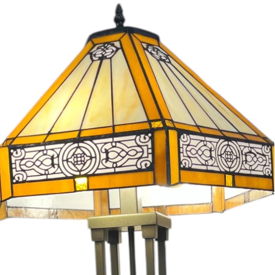 Velora Artisan Dragonfly Stained Glass Table Lamp - Vintage Tiffany Style Light K1866