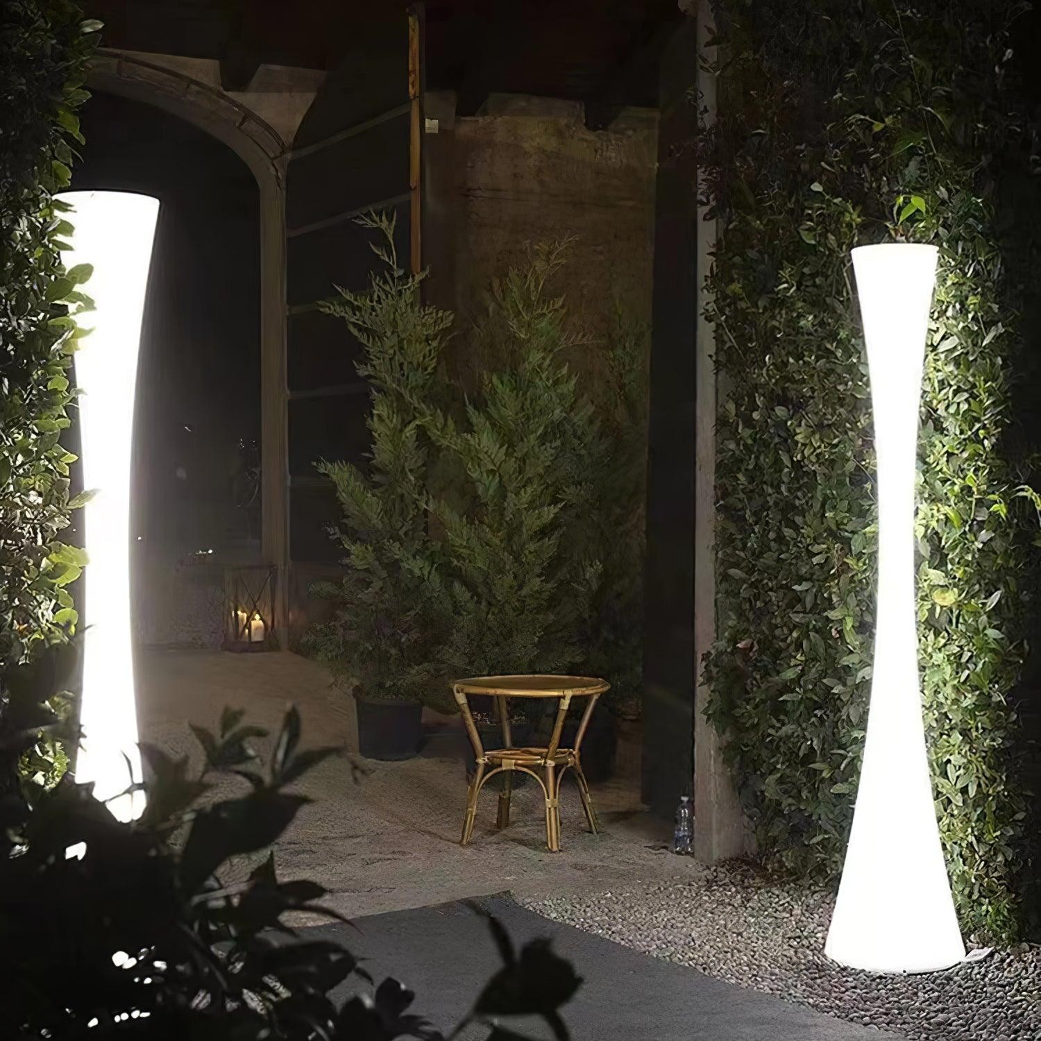 Romantic Simple White Column Floor Lamp K819