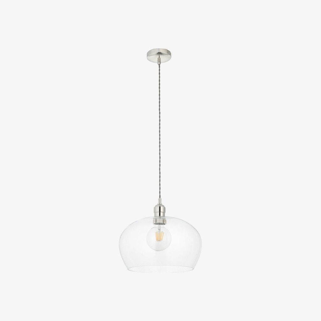 Clarione Height-Adjustable Glass Pendant Light - Classic Art Deco Light K2004