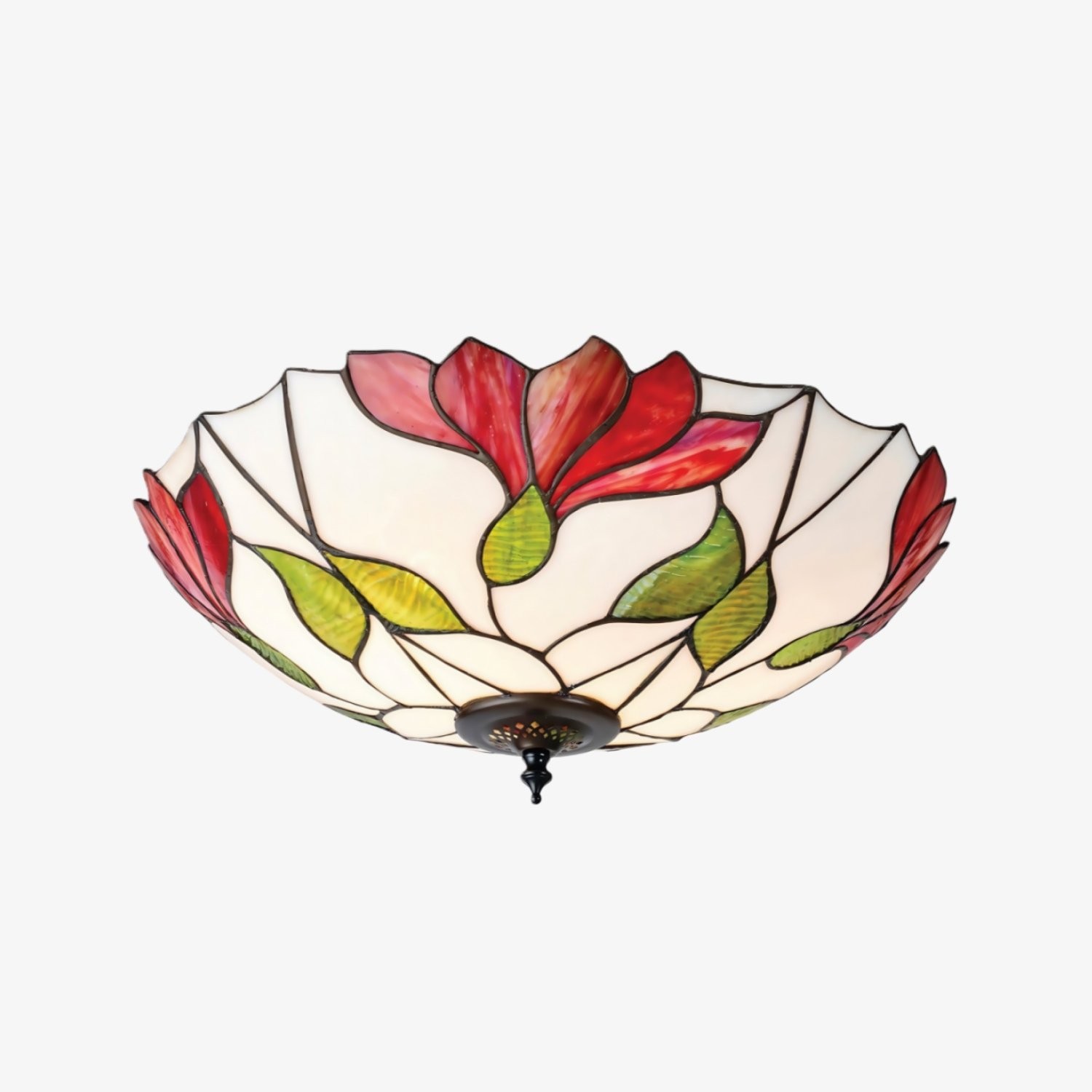 TF Botanica Floral Glass Ceiling & Pendant Lighting - Art Glass Style Fixture for Rooms K1942