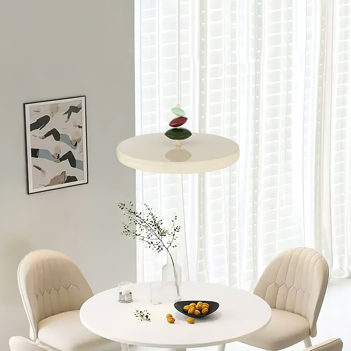 Swing Arm Stone Pendant Light K683