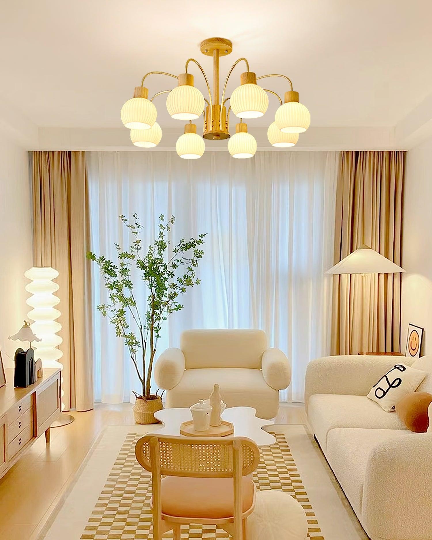 Wabi-sabi Wooden Chandelier K354