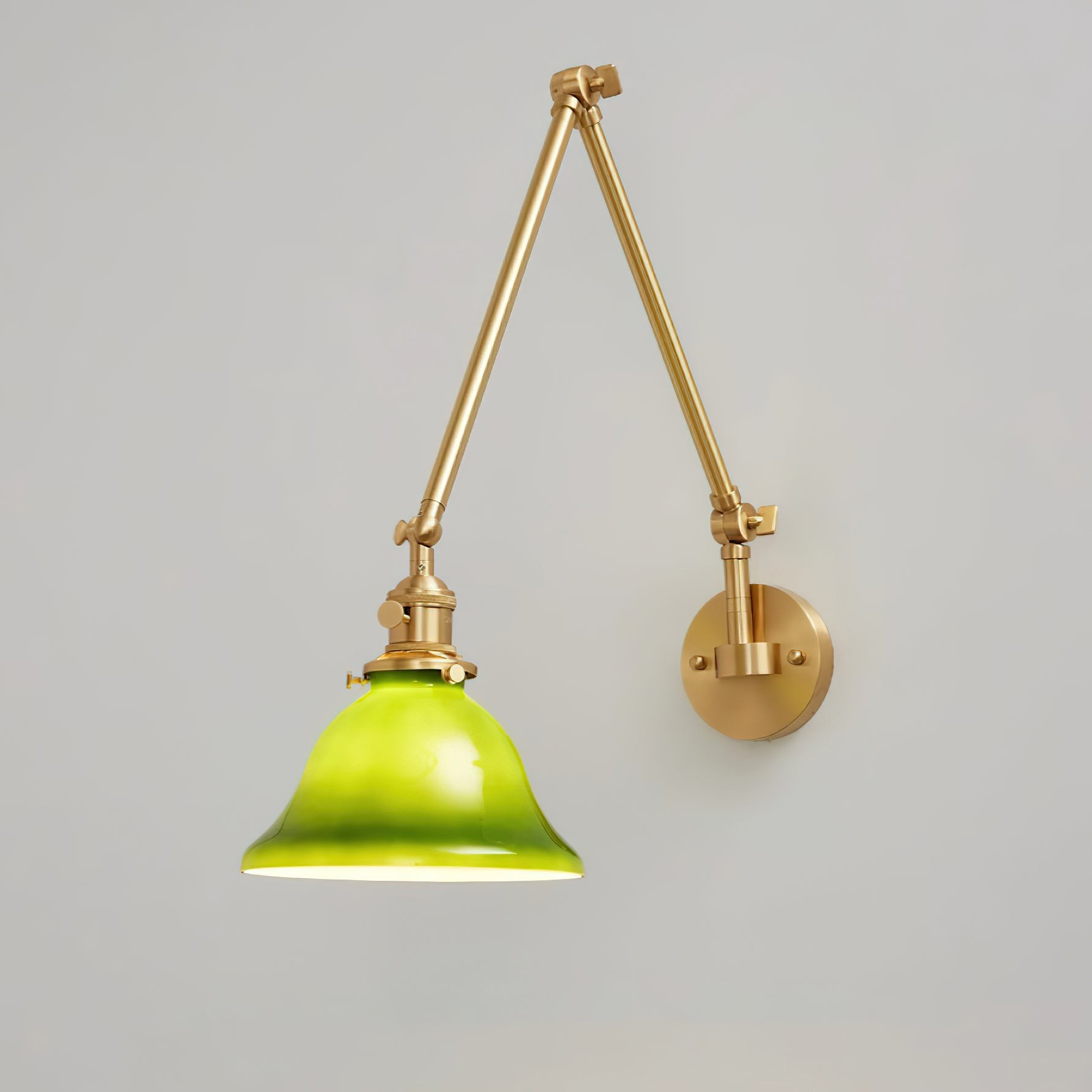 Personalized Green Bell-Shaped Wall Lamp K414