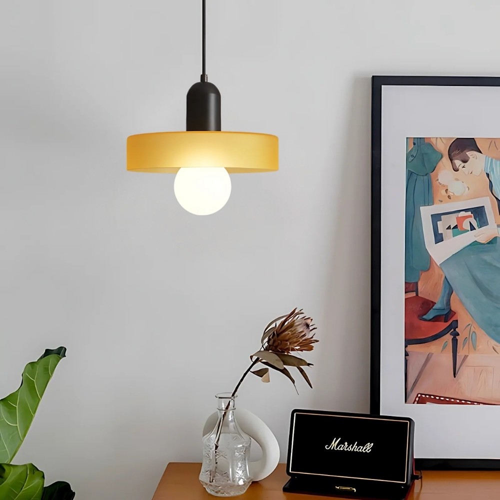 Classic Morandi Brass Disc Orb Pendant Light K928