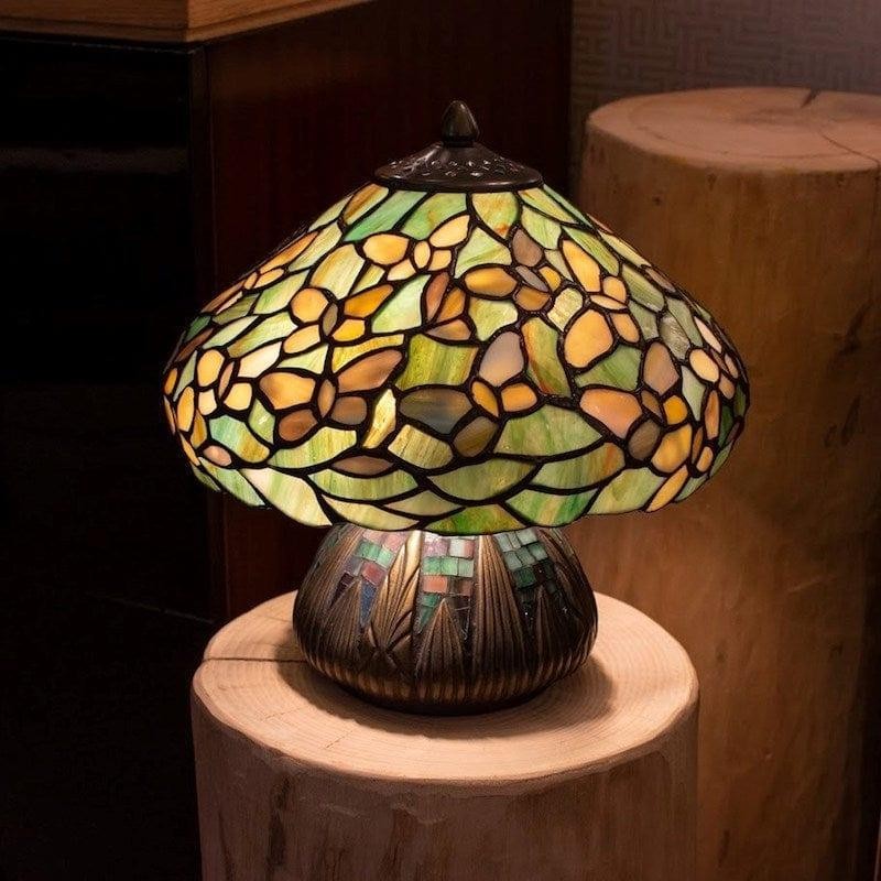 TF Sorenia Table Lamp - Warm Stained-Glass Floral Art-style Lamp K1860