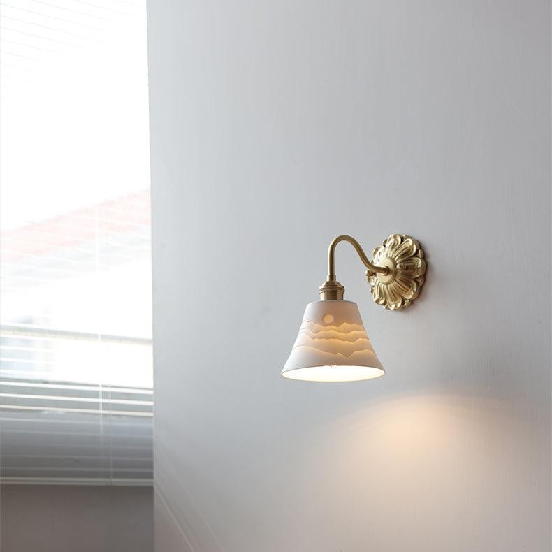 Brass Ceramic Wall Light K1557