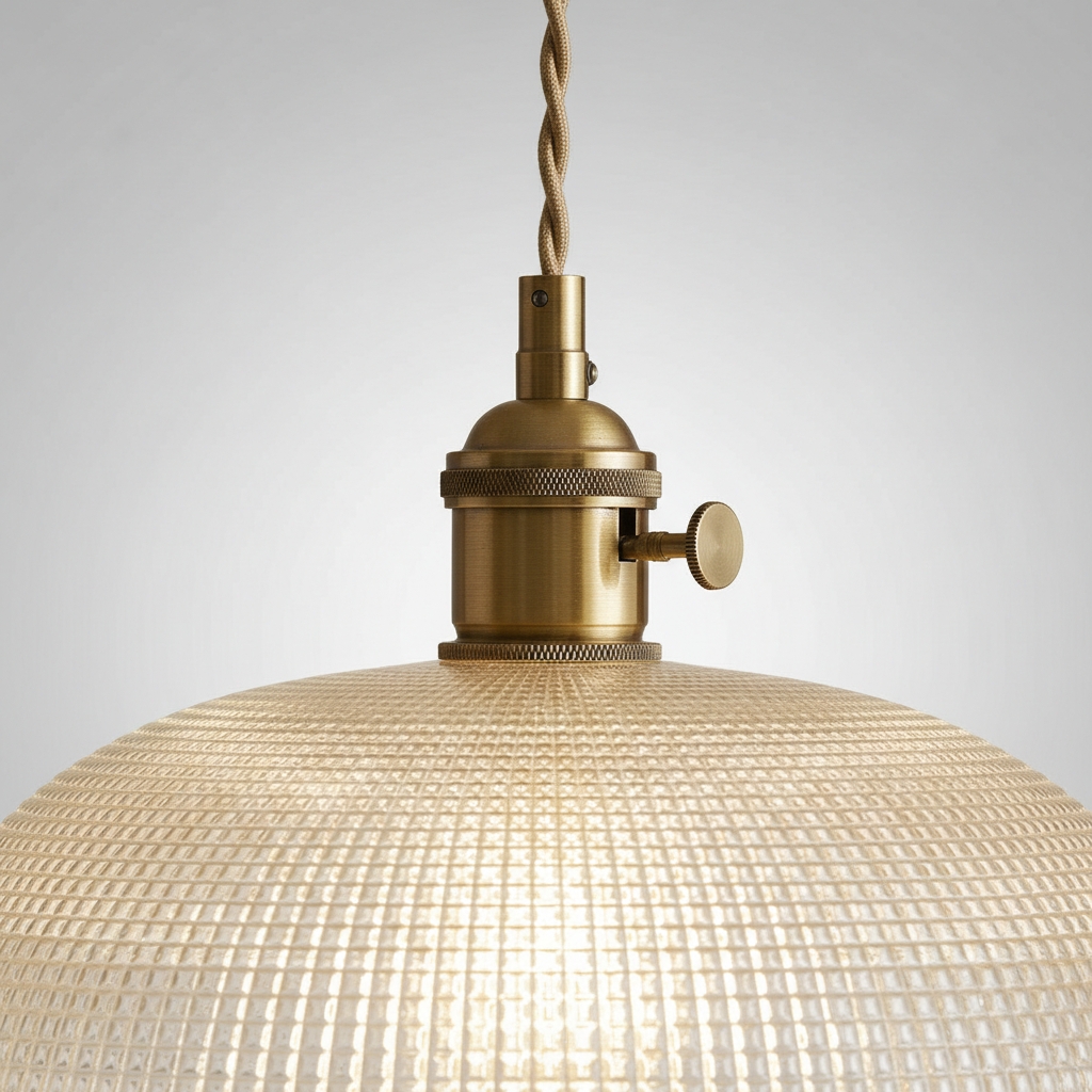 Velaris Ribbed Spiral Pendant Light - Modern Dome Pendant Lamp for Living Room K2288