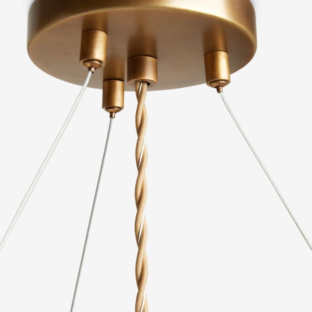 Wickara Woven Parasol Ceiling Light - Modern Flush Mount for Living Room K2050